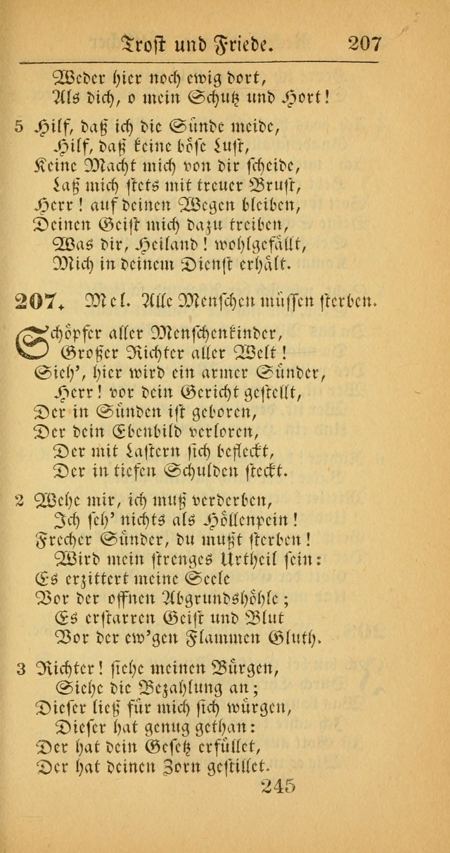 Evangelisches Gesangbuch: oder eine sammlung geistreicher lieder zum gebrauch der Evangelischen Gemeinscaft und aller heilsuchenden seelen  (4th und verb. Aufl.) page 247