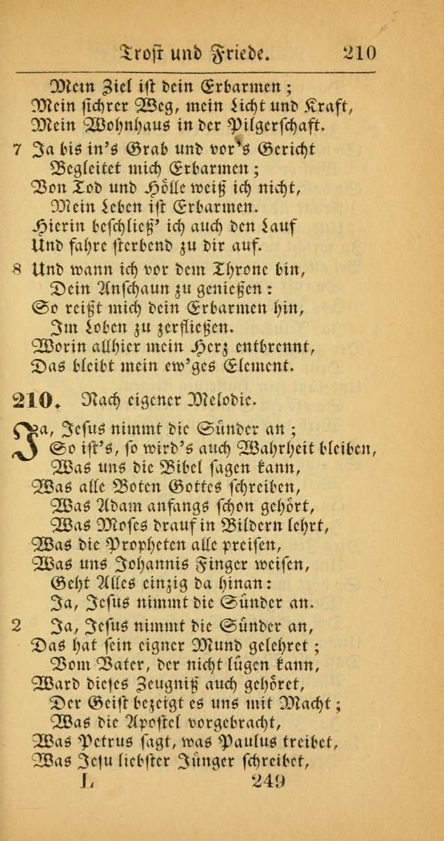 Evangelisches Gesangbuch: oder eine sammlung geistreicher lieder zum gebrauch der Evangelischen Gemeinscaft und aller heilsuchenden seelen  (4th und verb. Aufl.) page 251