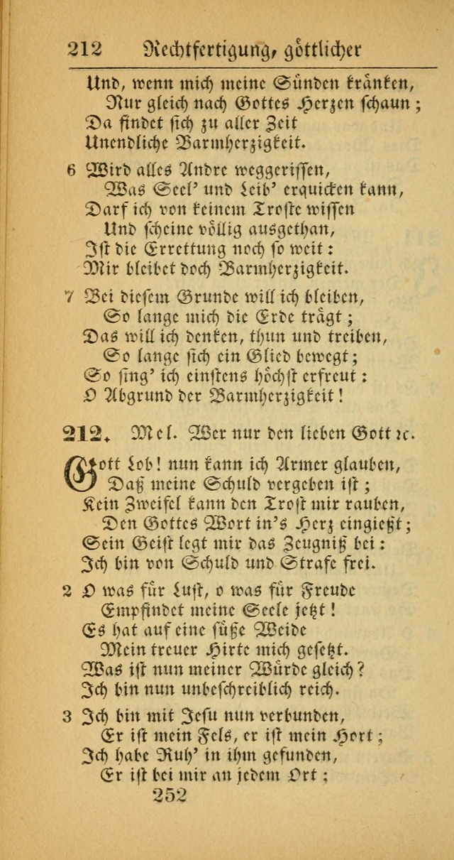 Evangelisches Gesangbuch: oder eine sammlung geistreicher lieder zum gebrauch der Evangelischen Gemeinscaft und aller heilsuchenden seelen  (4th und verb. Aufl.) page 254