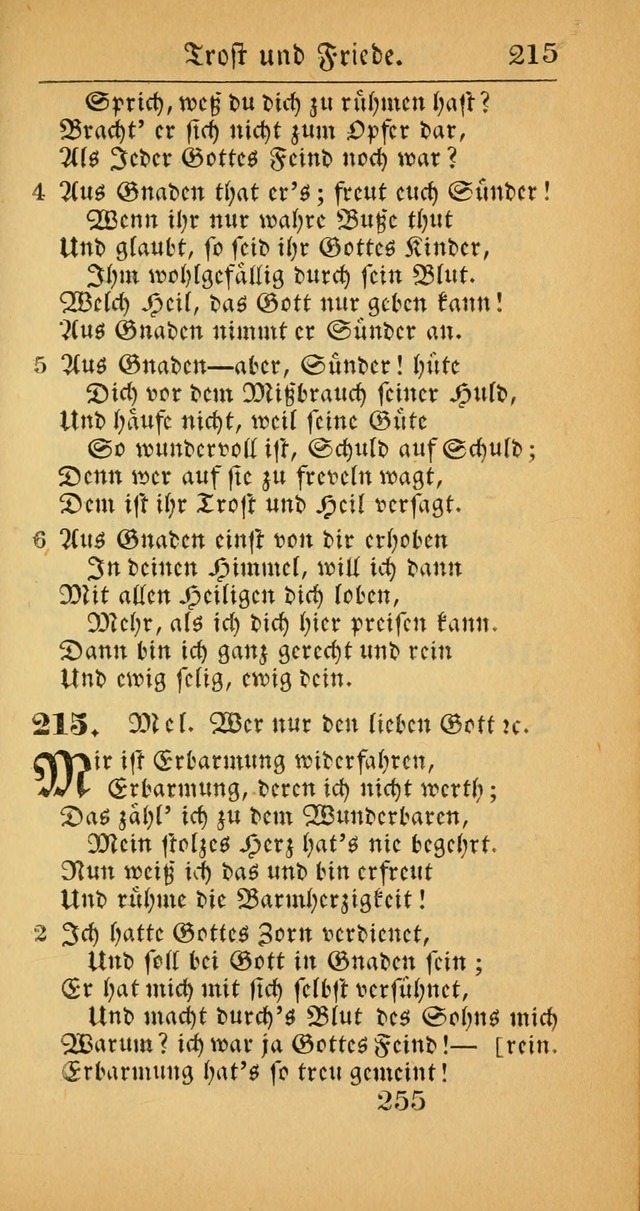 Evangelisches Gesangbuch: oder eine sammlung geistreicher lieder zum gebrauch der Evangelischen Gemeinscaft und aller heilsuchenden seelen  (4th und verb. Aufl.) page 257