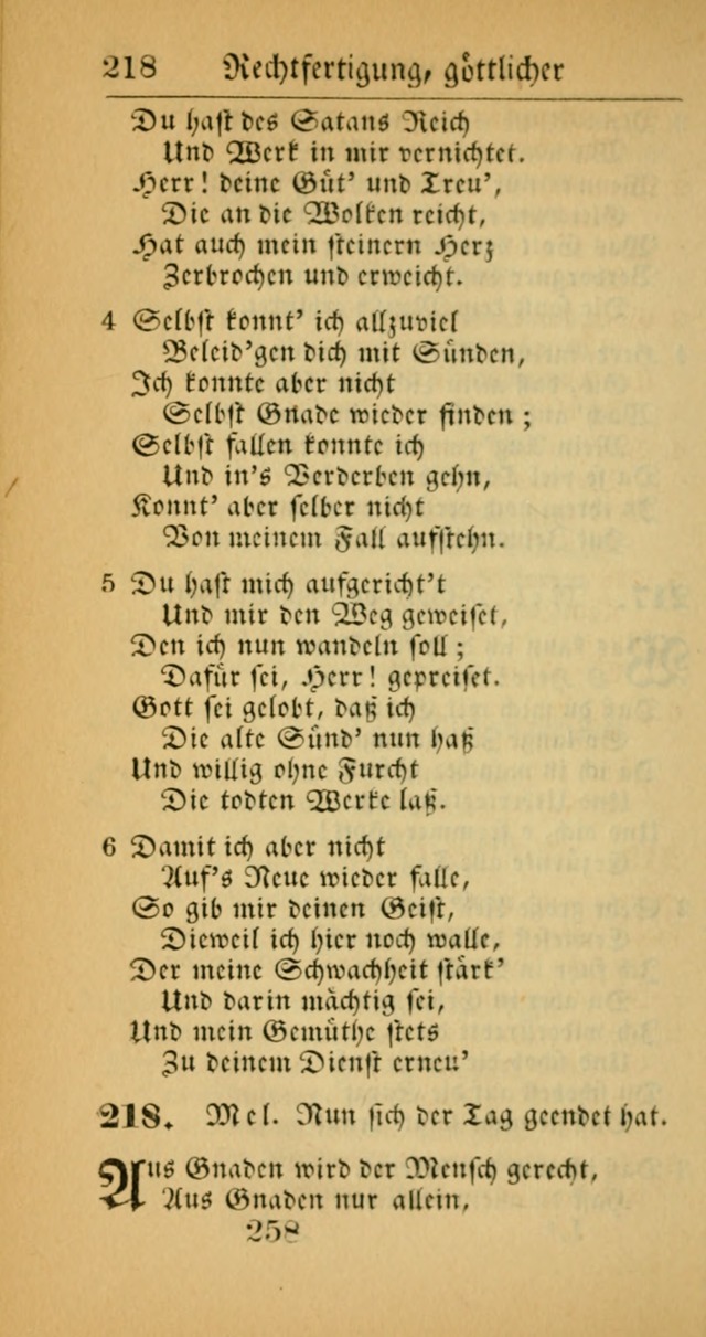 Evangelisches Gesangbuch: oder eine sammlung geistreicher lieder zum gebrauch der Evangelischen Gemeinscaft und aller heilsuchenden seelen  (4th und verb. Aufl.) page 260