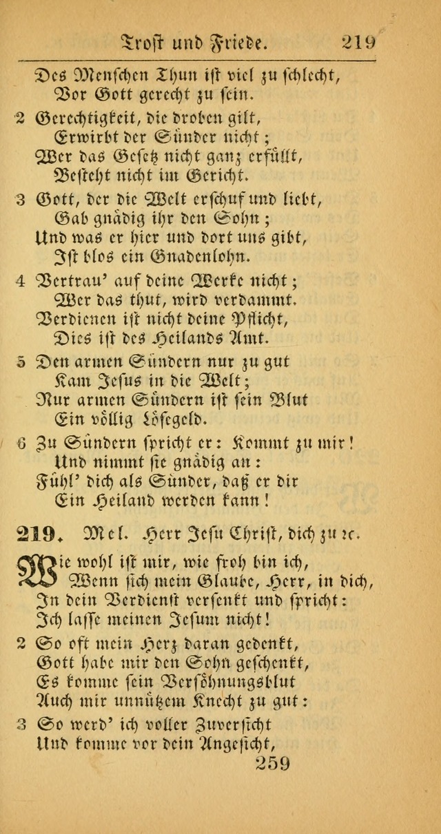 Evangelisches Gesangbuch: oder eine sammlung geistreicher lieder zum gebrauch der Evangelischen Gemeinscaft und aller heilsuchenden seelen  (4th und verb. Aufl.) page 261