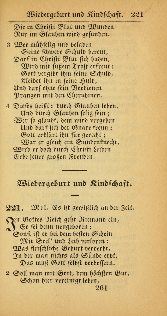 Evangelisches Gesangbuch: oder eine sammlung geistreicher lieder zum gebrauch der Evangelischen Gemeinscaft und aller heilsuchenden seelen  (4th und verb. Aufl.) page 263