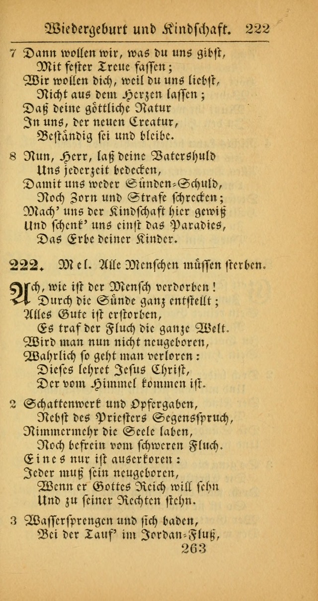 Evangelisches Gesangbuch: oder eine sammlung geistreicher lieder zum gebrauch der Evangelischen Gemeinscaft und aller heilsuchenden seelen  (4th und verb. Aufl.) page 265