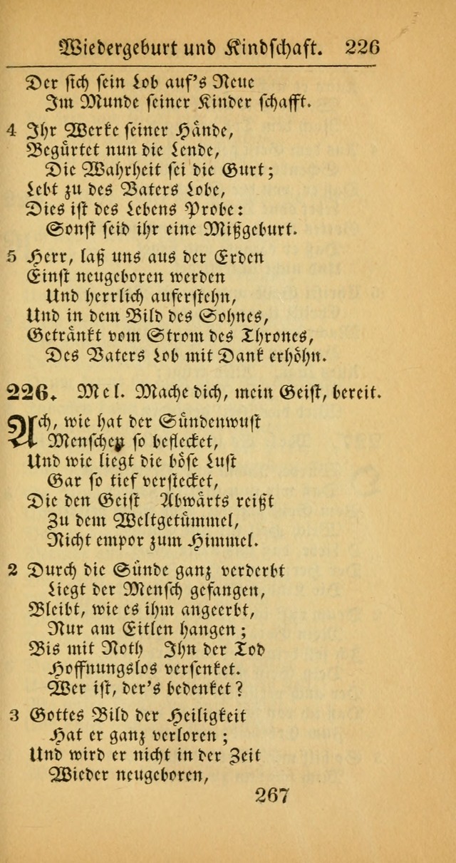 Evangelisches Gesangbuch: oder eine sammlung geistreicher lieder zum gebrauch der Evangelischen Gemeinscaft und aller heilsuchenden seelen  (4th und verb. Aufl.) page 269