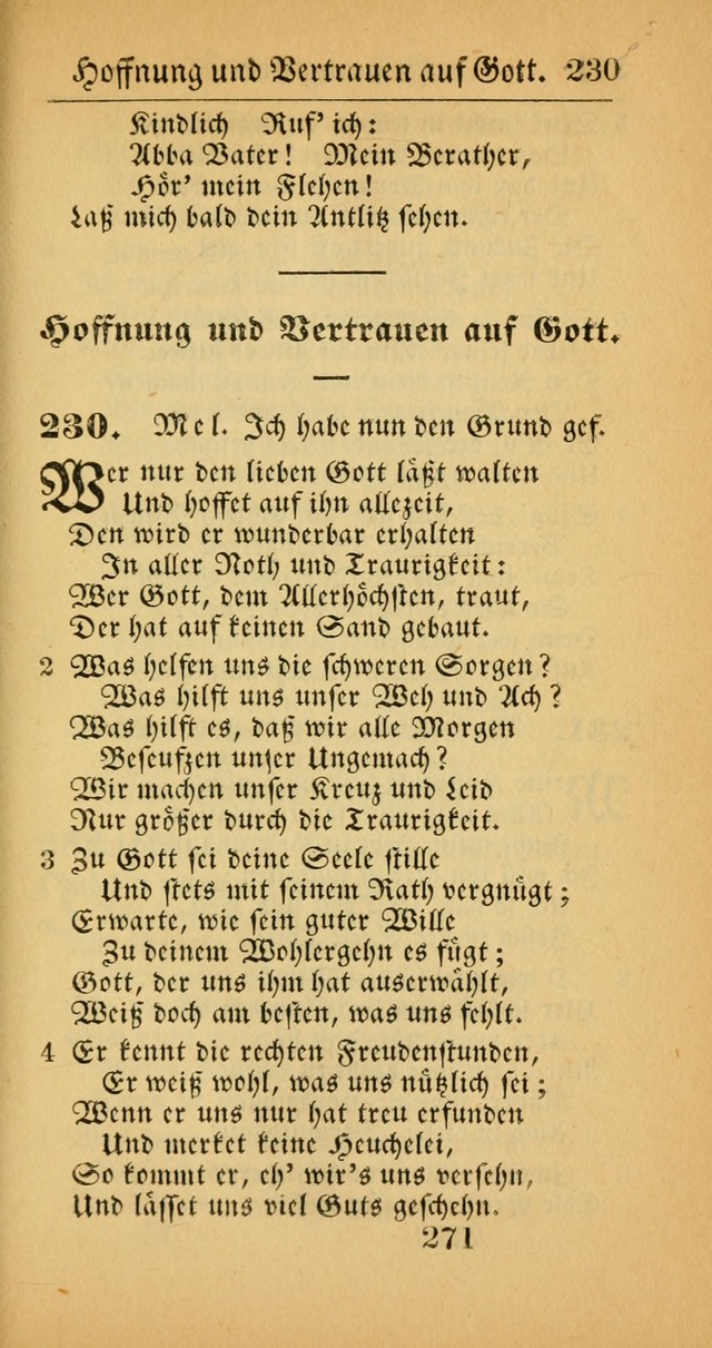 Evangelisches Gesangbuch: oder eine sammlung geistreicher lieder zum gebrauch der Evangelischen Gemeinscaft und aller heilsuchenden seelen  (4th und verb. Aufl.) page 273