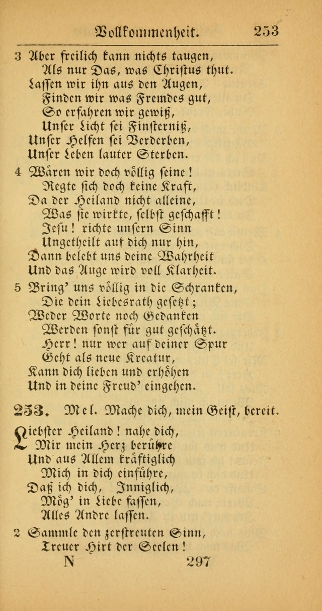 Evangelisches Gesangbuch: oder eine sammlung geistreicher lieder zum gebrauch der Evangelischen Gemeinscaft und aller heilsuchenden seelen  (4th und verb. Aufl.) page 299