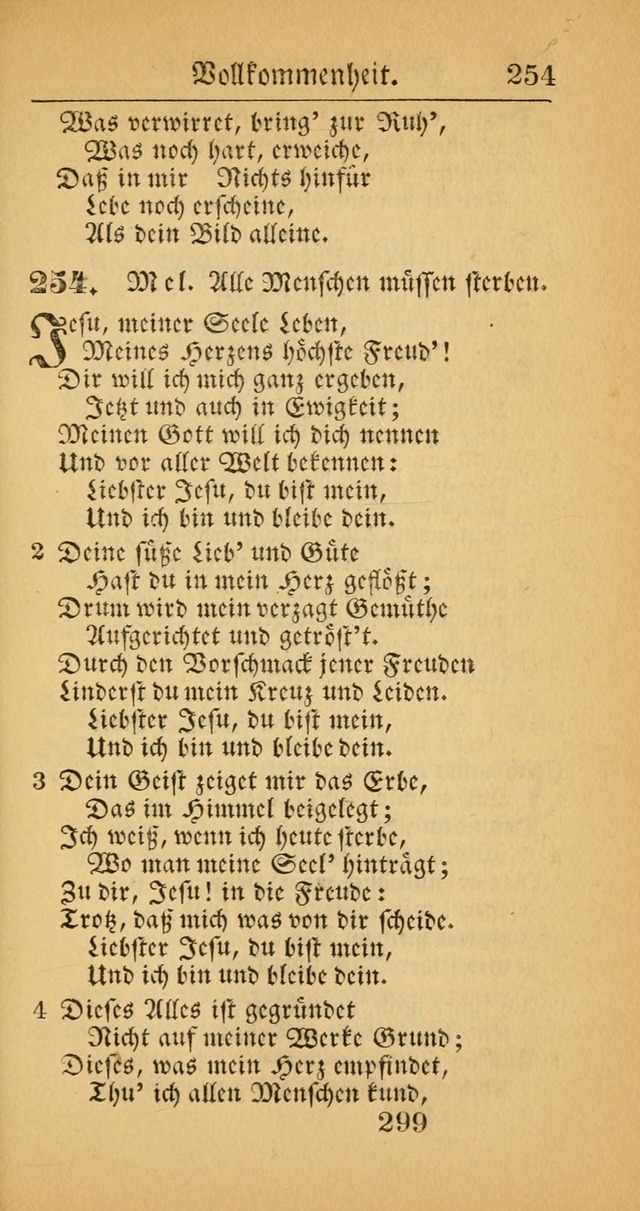 Evangelisches Gesangbuch: oder eine sammlung geistreicher lieder zum gebrauch der Evangelischen Gemeinscaft und aller heilsuchenden seelen  (4th und verb. Aufl.) page 301