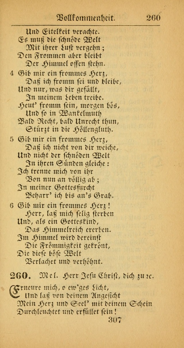 Evangelisches Gesangbuch: oder eine sammlung geistreicher lieder zum gebrauch der Evangelischen Gemeinscaft und aller heilsuchenden seelen  (4th und verb. Aufl.) page 309