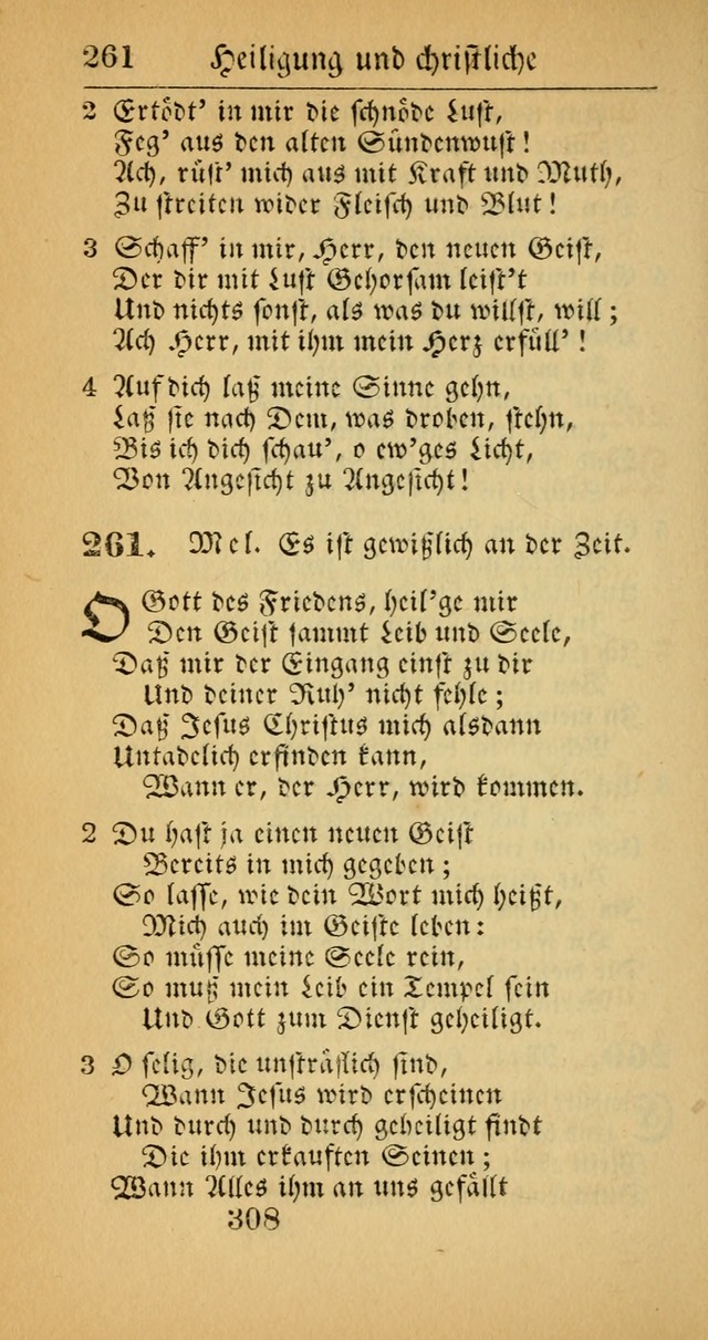 Evangelisches Gesangbuch: oder eine sammlung geistreicher lieder zum gebrauch der Evangelischen Gemeinscaft und aller heilsuchenden seelen  (4th und verb. Aufl.) page 310