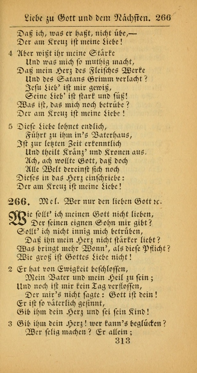 Evangelisches Gesangbuch: oder eine sammlung geistreicher lieder zum gebrauch der Evangelischen Gemeinscaft und aller heilsuchenden seelen  (4th und verb. Aufl.) page 315