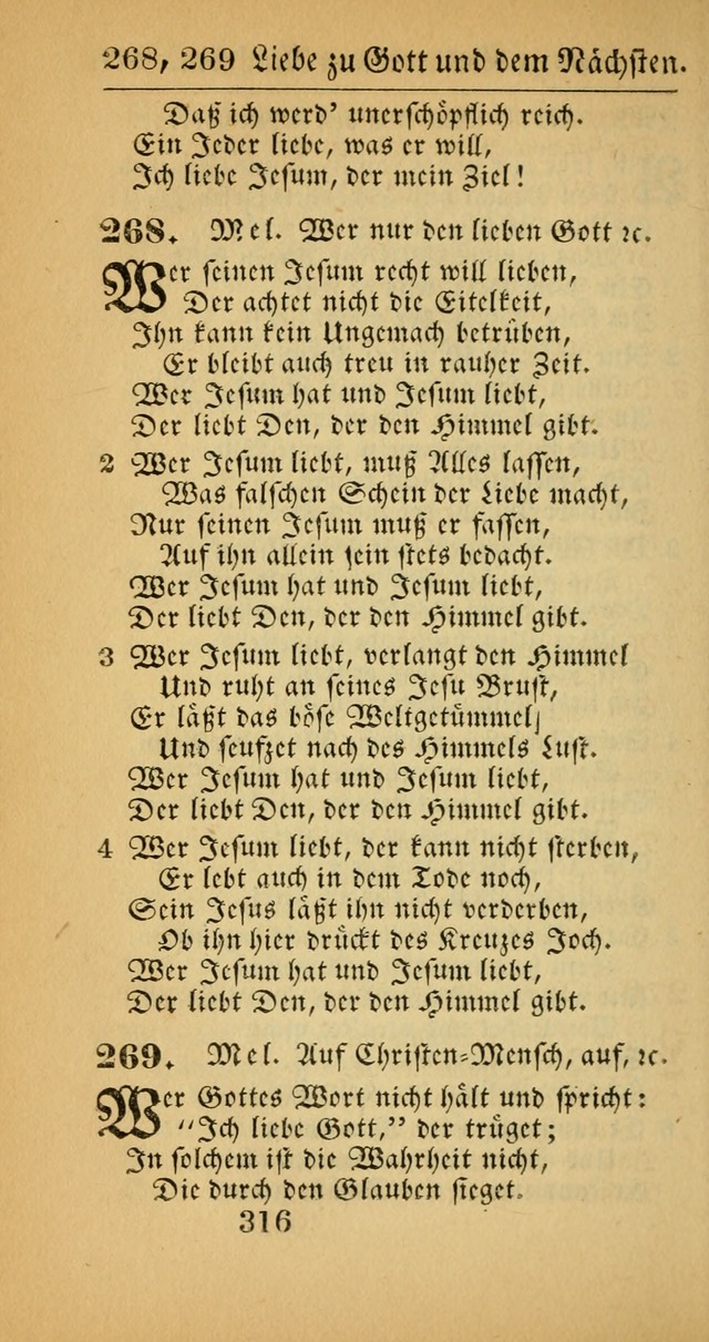 Evangelisches Gesangbuch: oder eine sammlung geistreicher lieder zum gebrauch der Evangelischen Gemeinscaft und aller heilsuchenden seelen  (4th und verb. Aufl.) page 318