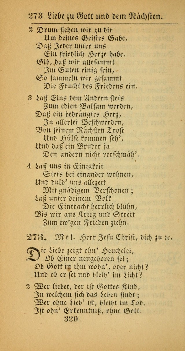 Evangelisches Gesangbuch: oder eine sammlung geistreicher lieder zum gebrauch der Evangelischen Gemeinscaft und aller heilsuchenden seelen  (4th und verb. Aufl.) page 322