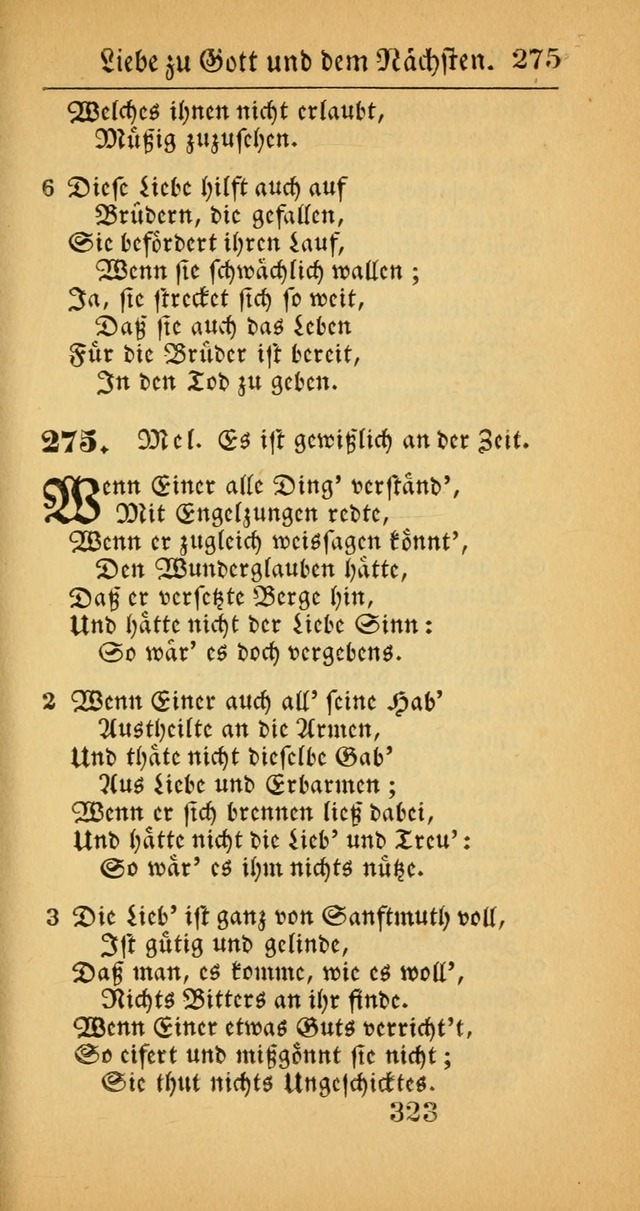 Evangelisches Gesangbuch: oder eine sammlung geistreicher lieder zum gebrauch der Evangelischen Gemeinscaft und aller heilsuchenden seelen  (4th und verb. Aufl.) page 325