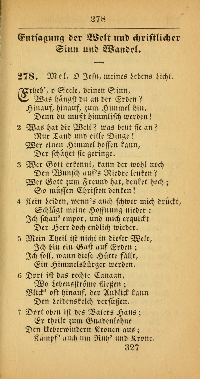 Evangelisches Gesangbuch: oder eine sammlung geistreicher lieder zum gebrauch der Evangelischen Gemeinscaft und aller heilsuchenden seelen  (4th und verb. Aufl.) page 329