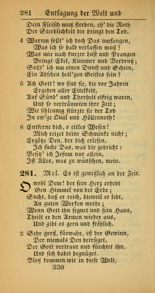 Evangelisches Gesangbuch: oder eine sammlung geistreicher lieder zum gebrauch der Evangelischen Gemeinscaft und aller heilsuchenden seelen  (4th und verb. Aufl.) page 332