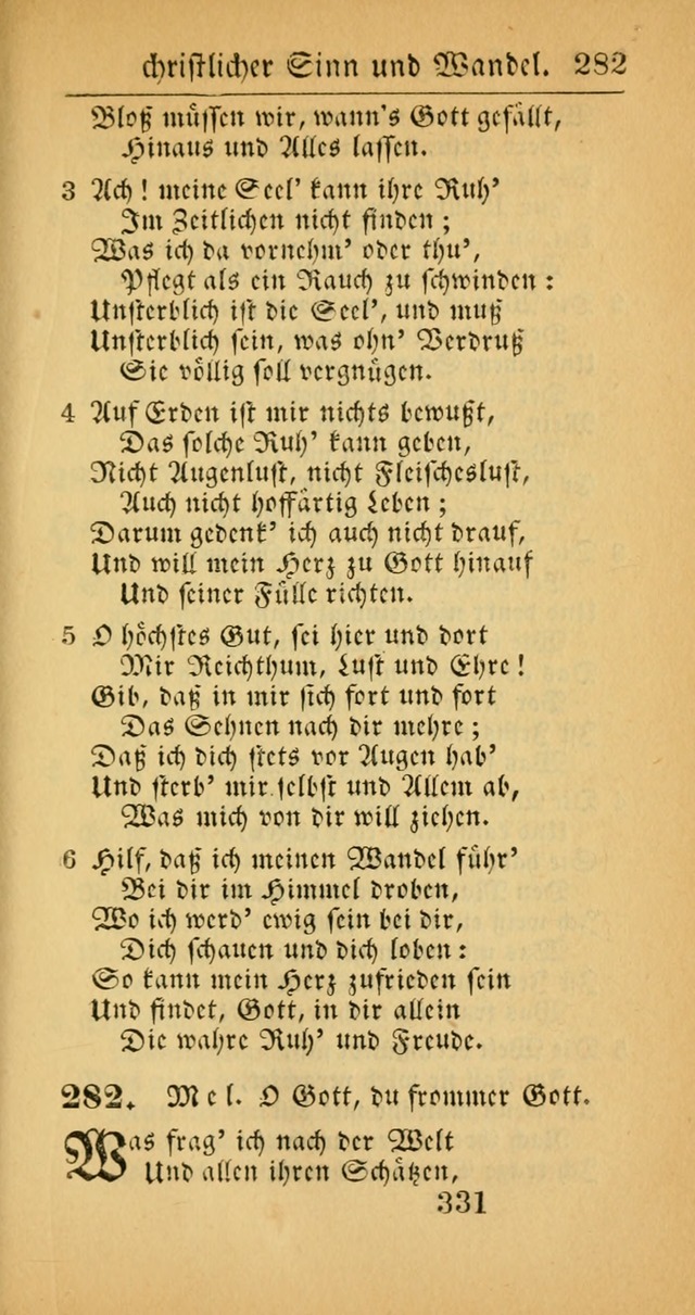 Evangelisches Gesangbuch: oder eine sammlung geistreicher lieder zum gebrauch der Evangelischen Gemeinscaft und aller heilsuchenden seelen  (4th und verb. Aufl.) page 333