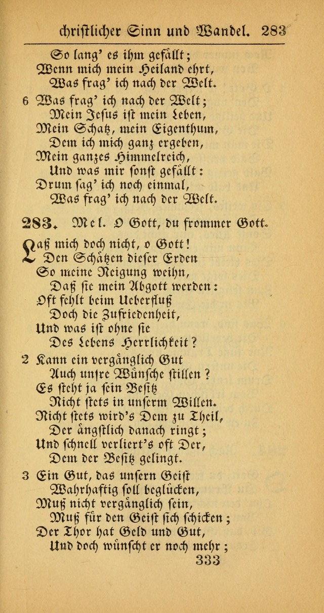 Evangelisches Gesangbuch: oder eine sammlung geistreicher lieder zum gebrauch der Evangelischen Gemeinscaft und aller heilsuchenden seelen  (4th und verb. Aufl.) page 335