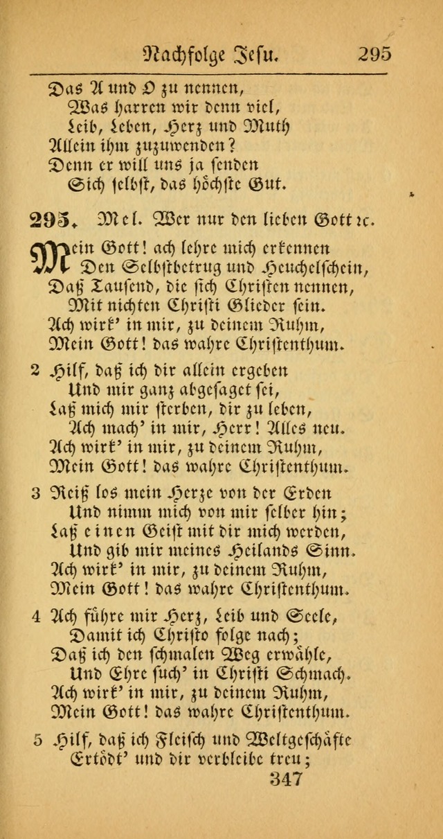 Evangelisches Gesangbuch: oder eine sammlung geistreicher lieder zum gebrauch der Evangelischen Gemeinscaft und aller heilsuchenden seelen  (4th und verb. Aufl.) page 349