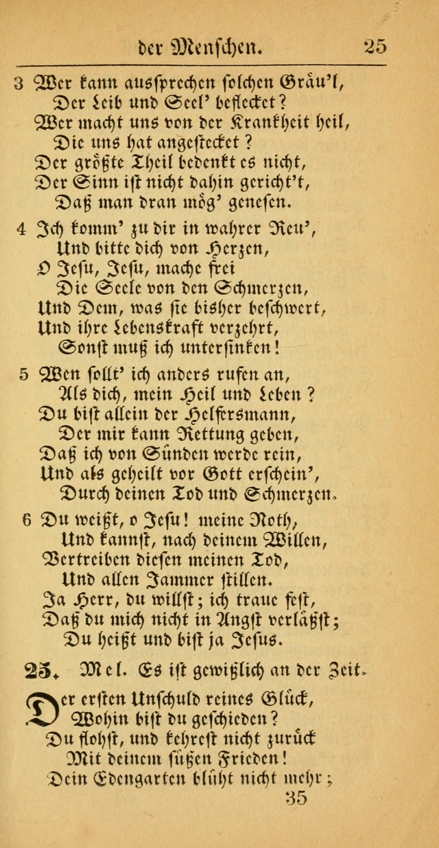 Evangelisches Gesangbuch: oder eine sammlung geistreicher lieder zum gebrauch der Evangelischen Gemeinscaft und aller heilsuchenden seelen  (4th und verb. Aufl.) page 37