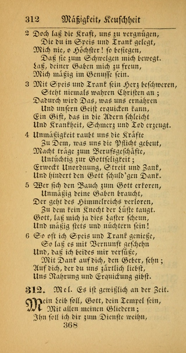 Evangelisches Gesangbuch: oder eine sammlung geistreicher lieder zum gebrauch der Evangelischen Gemeinscaft und aller heilsuchenden seelen  (4th und verb. Aufl.) page 370