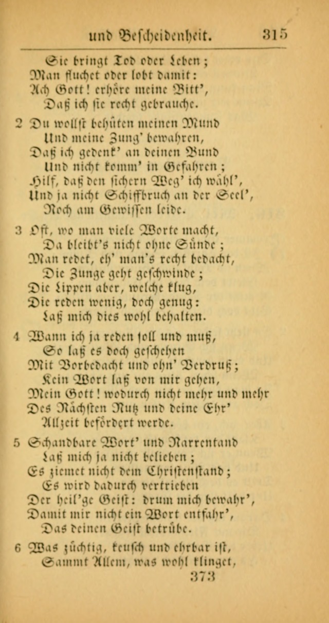 Evangelisches Gesangbuch: oder eine sammlung geistreicher lieder zum gebrauch der Evangelischen Gemeinscaft und aller heilsuchenden seelen  (4th und verb. Aufl.) page 375