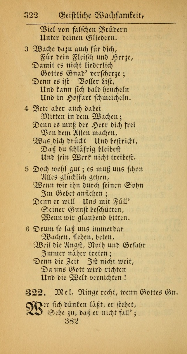 Evangelisches Gesangbuch: oder eine sammlung geistreicher lieder zum gebrauch der Evangelischen Gemeinscaft und aller heilsuchenden seelen  (4th und verb. Aufl.) page 384