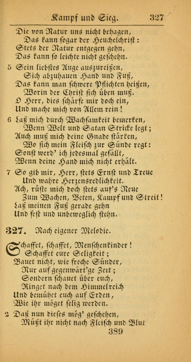 Evangelisches Gesangbuch: oder eine sammlung geistreicher lieder zum gebrauch der Evangelischen Gemeinscaft und aller heilsuchenden seelen  (4th und verb. Aufl.) page 391