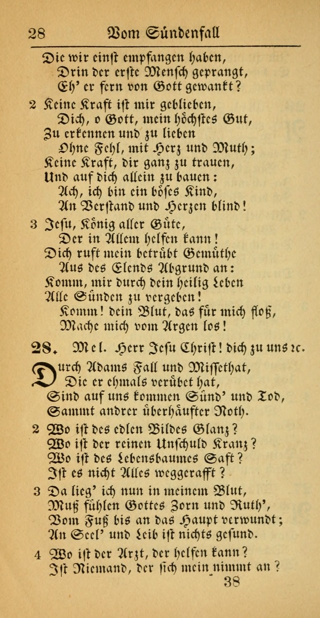 Evangelisches Gesangbuch: oder eine sammlung geistreicher lieder zum gebrauch der Evangelischen Gemeinscaft und aller heilsuchenden seelen  (4th und verb. Aufl.) page 40