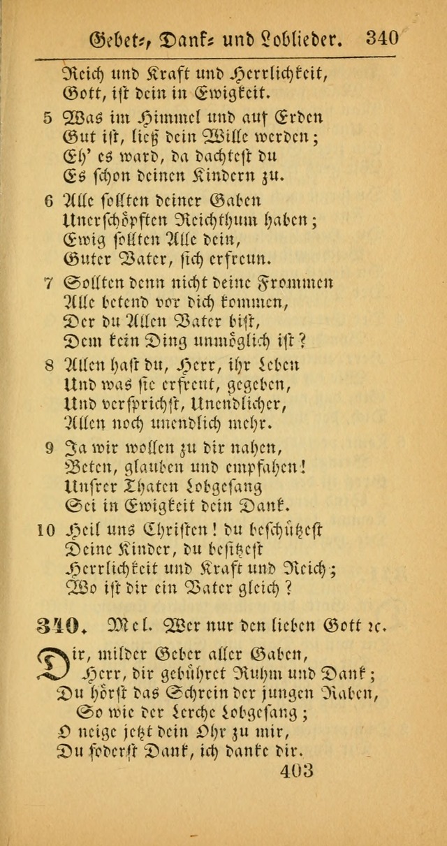 Evangelisches Gesangbuch: oder eine sammlung geistreicher lieder zum gebrauch der Evangelischen Gemeinscaft und aller heilsuchenden seelen  (4th und verb. Aufl.) page 405