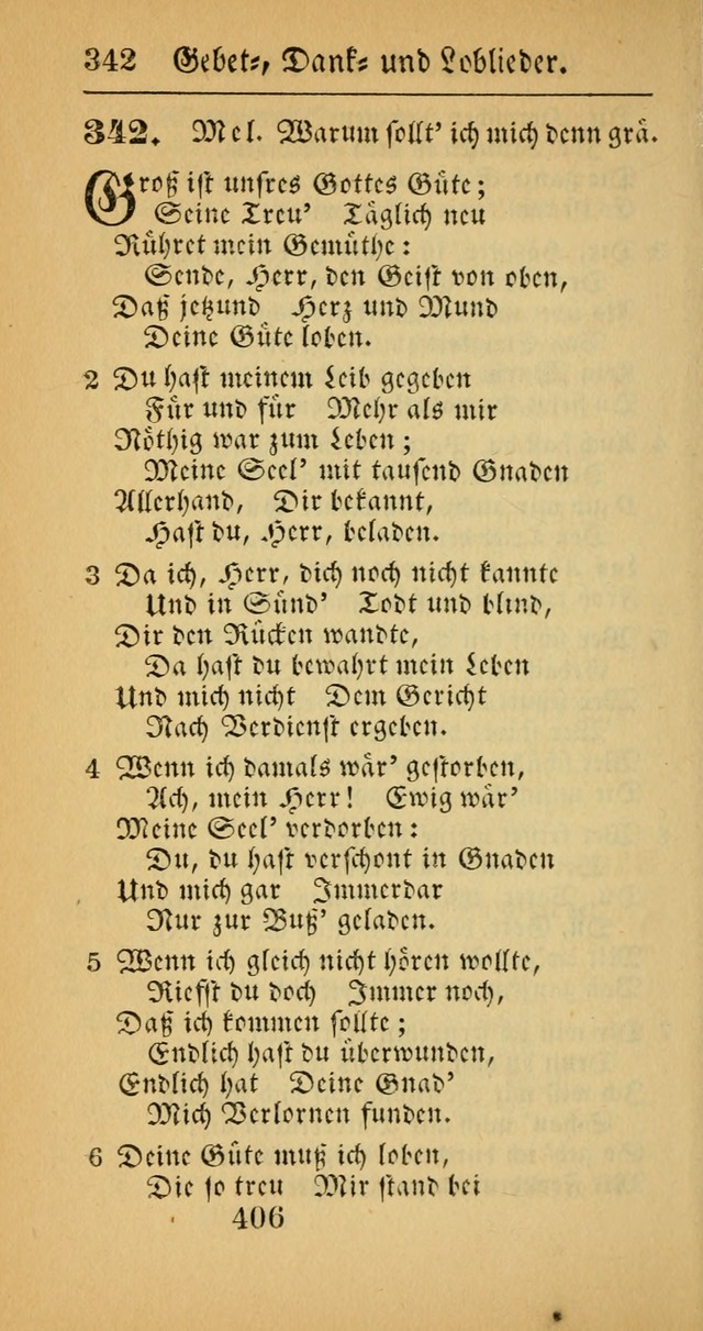 Evangelisches Gesangbuch: oder eine sammlung geistreicher lieder zum gebrauch der Evangelischen Gemeinscaft und aller heilsuchenden seelen  (4th und verb. Aufl.) page 408