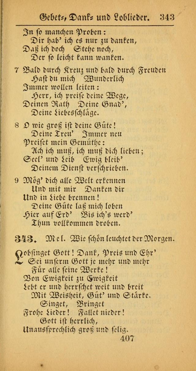 Evangelisches Gesangbuch: oder eine sammlung geistreicher lieder zum gebrauch der Evangelischen Gemeinscaft und aller heilsuchenden seelen  (4th und verb. Aufl.) page 409