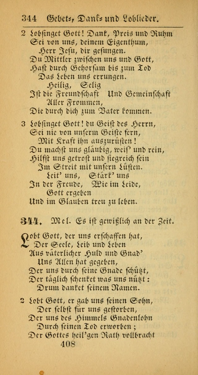 Evangelisches Gesangbuch: oder eine sammlung geistreicher lieder zum gebrauch der Evangelischen Gemeinscaft und aller heilsuchenden seelen  (4th und verb. Aufl.) page 410