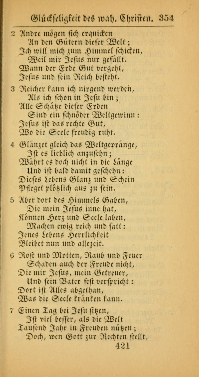 Evangelisches Gesangbuch: oder eine sammlung geistreicher lieder zum gebrauch der Evangelischen Gemeinscaft und aller heilsuchenden seelen  (4th und verb. Aufl.) page 423