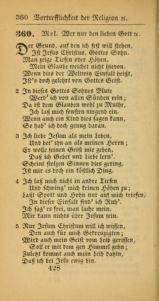 Evangelisches Gesangbuch: oder eine sammlung geistreicher lieder zum gebrauch der Evangelischen Gemeinscaft und aller heilsuchenden seelen  (4th und verb. Aufl.) page 430