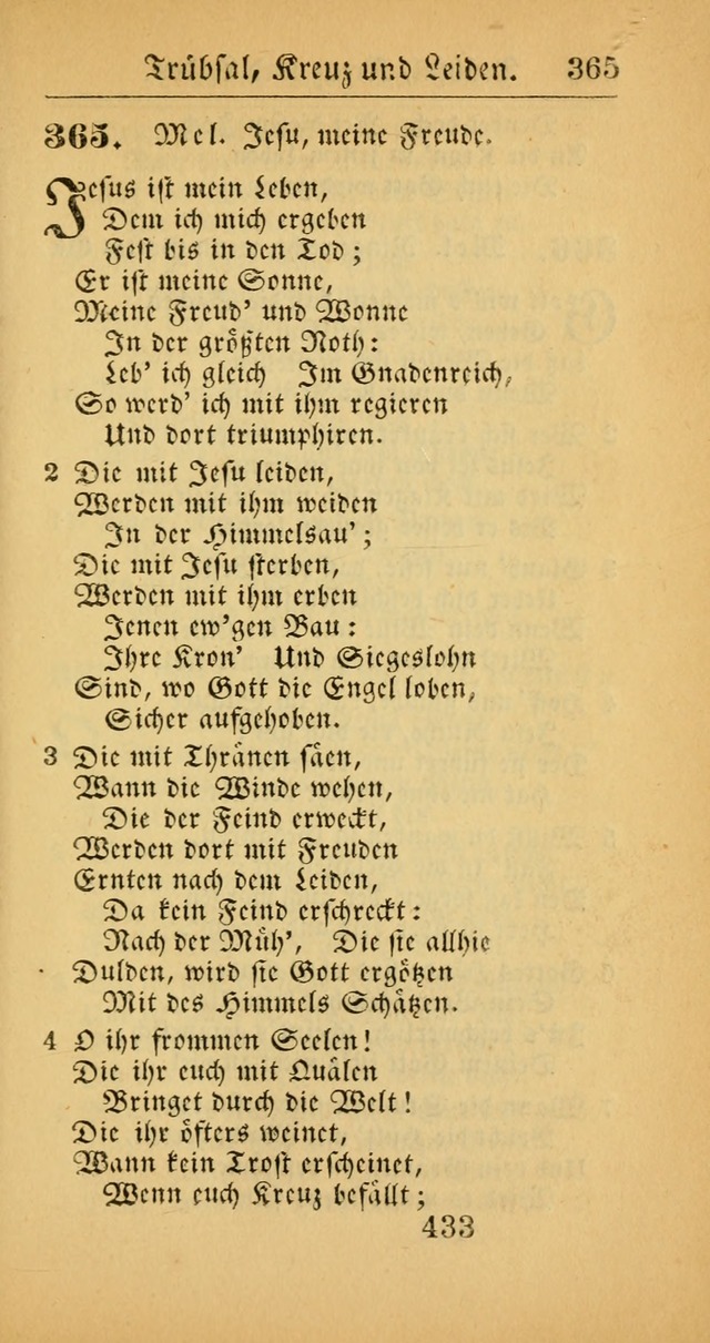 Evangelisches Gesangbuch: oder eine sammlung geistreicher lieder zum gebrauch der Evangelischen Gemeinscaft und aller heilsuchenden seelen  (4th und verb. Aufl.) page 435