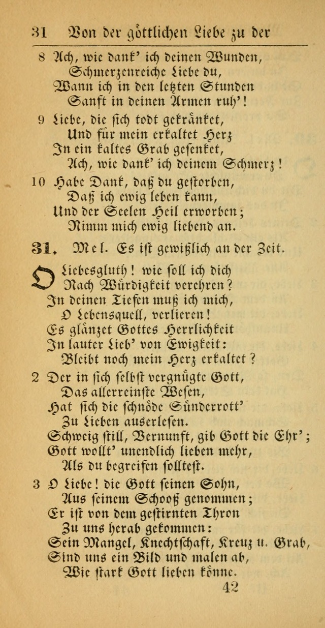 Evangelisches Gesangbuch: oder eine sammlung geistreicher lieder zum gebrauch der Evangelischen Gemeinscaft und aller heilsuchenden seelen  (4th und verb. Aufl.) page 44