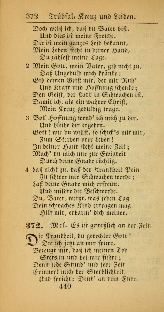 Evangelisches Gesangbuch: oder eine sammlung geistreicher lieder zum gebrauch der Evangelischen Gemeinscaft und aller heilsuchenden seelen  (4th und verb. Aufl.) page 442