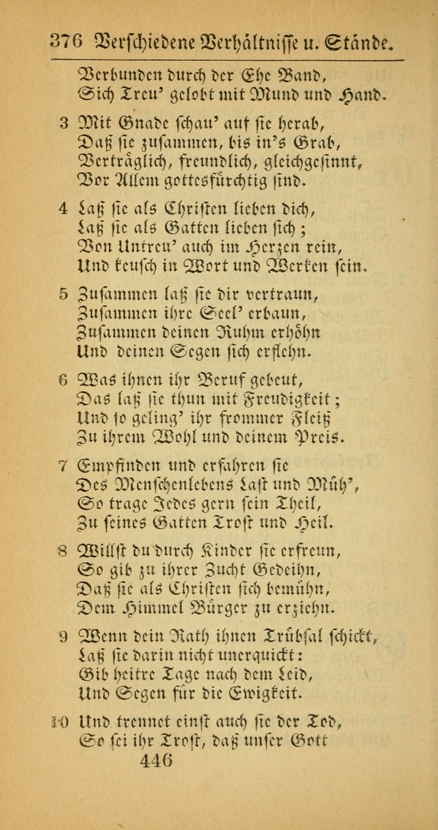 Evangelisches Gesangbuch: oder eine sammlung geistreicher lieder zum gebrauch der Evangelischen Gemeinscaft und aller heilsuchenden seelen  (4th und verb. Aufl.) page 448