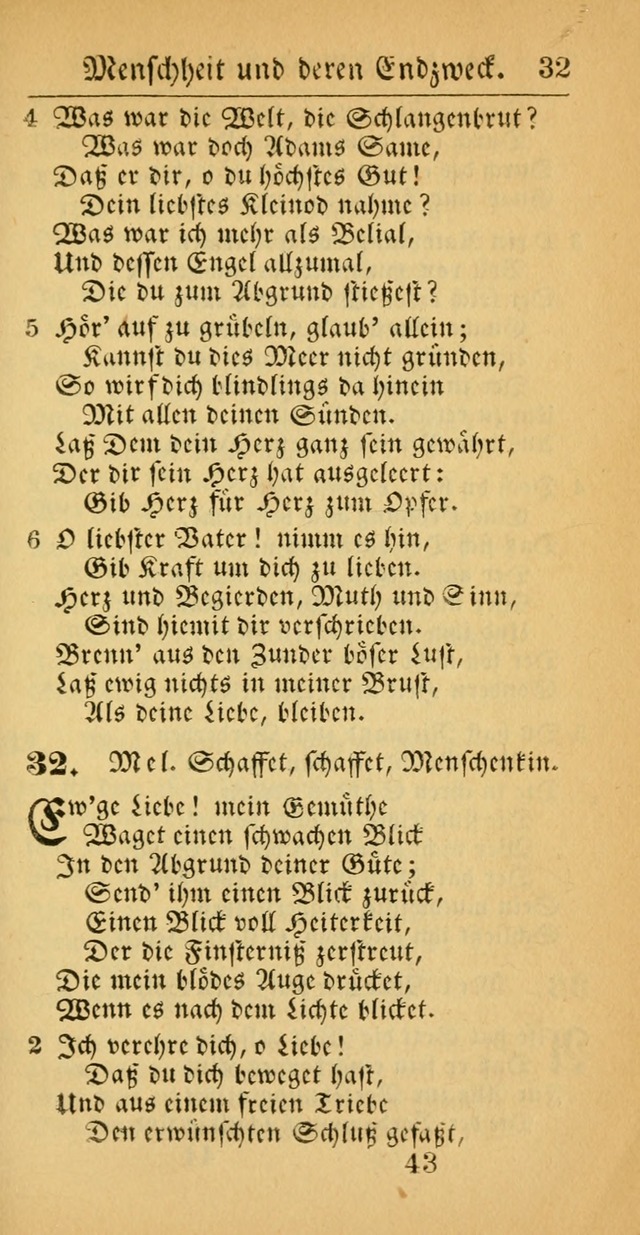 Evangelisches Gesangbuch: oder eine sammlung geistreicher lieder zum gebrauch der Evangelischen Gemeinscaft und aller heilsuchenden seelen  (4th und verb. Aufl.) page 45