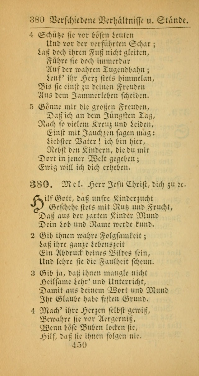 Evangelisches Gesangbuch: oder eine sammlung geistreicher lieder zum gebrauch der Evangelischen Gemeinscaft und aller heilsuchenden seelen  (4th und verb. Aufl.) page 452