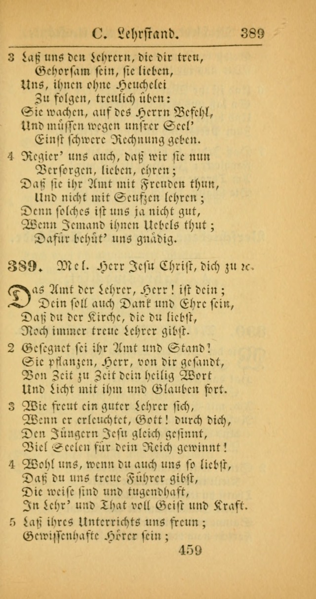 Evangelisches Gesangbuch: oder eine sammlung geistreicher lieder zum gebrauch der Evangelischen Gemeinscaft und aller heilsuchenden seelen  (4th und verb. Aufl.) page 461