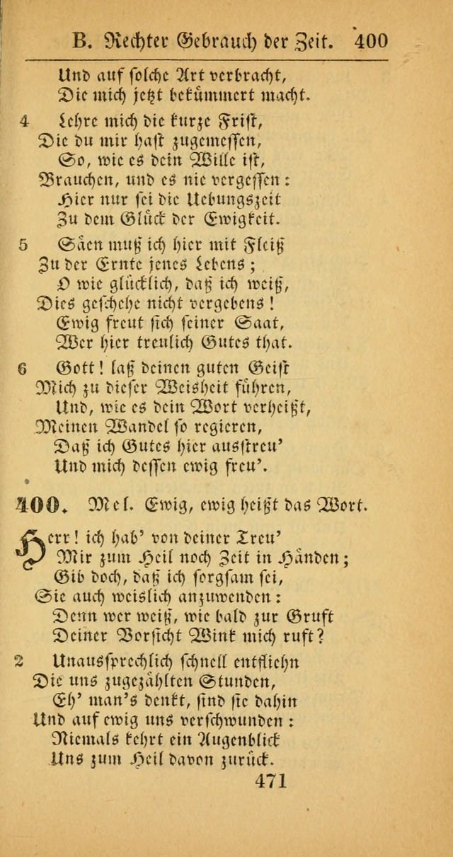 Evangelisches Gesangbuch: oder eine sammlung geistreicher lieder zum gebrauch der Evangelischen Gemeinscaft und aller heilsuchenden seelen  (4th und verb. Aufl.) page 473