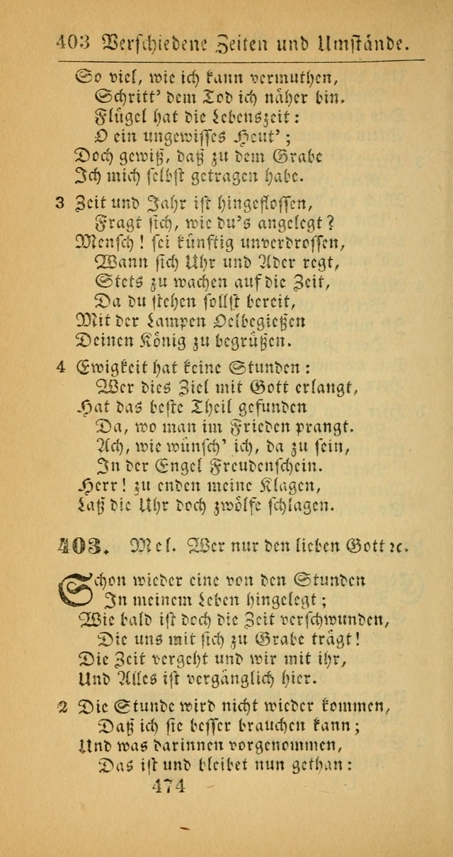 Evangelisches Gesangbuch: oder eine sammlung geistreicher lieder zum gebrauch der Evangelischen Gemeinscaft und aller heilsuchenden seelen  (4th und verb. Aufl.) page 476