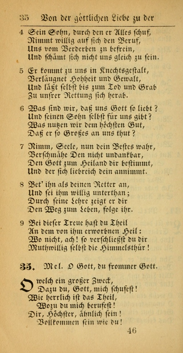 Evangelisches Gesangbuch: oder eine sammlung geistreicher lieder zum gebrauch der Evangelischen Gemeinscaft und aller heilsuchenden seelen  (4th und verb. Aufl.) page 48