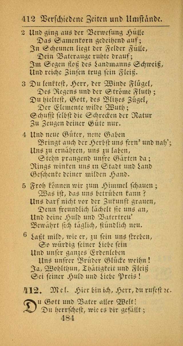 Evangelisches Gesangbuch: oder eine sammlung geistreicher lieder zum gebrauch der Evangelischen Gemeinscaft und aller heilsuchenden seelen  (4th und verb. Aufl.) page 486