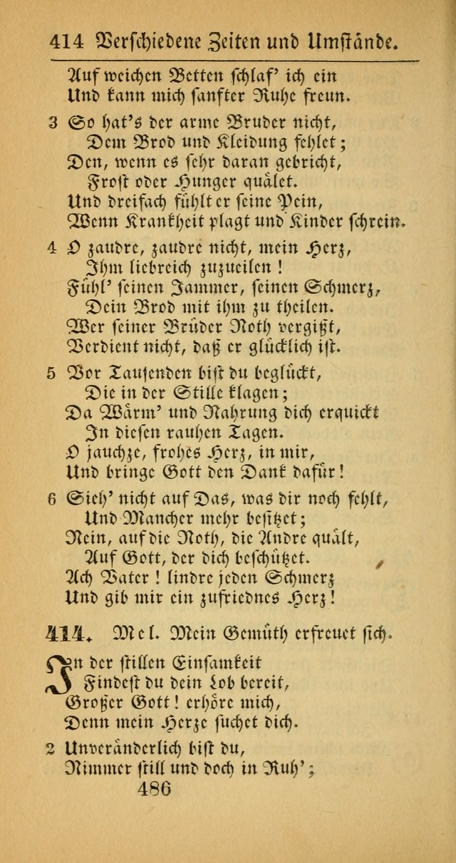 Evangelisches Gesangbuch: oder eine sammlung geistreicher lieder zum gebrauch der Evangelischen Gemeinscaft und aller heilsuchenden seelen  (4th und verb. Aufl.) page 488