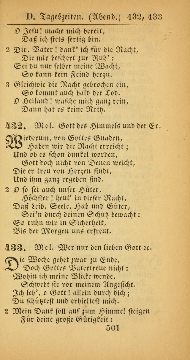 Evangelisches Gesangbuch: oder eine sammlung geistreicher lieder zum gebrauch der Evangelischen Gemeinscaft und aller heilsuchenden seelen  (4th und verb. Aufl.) page 503