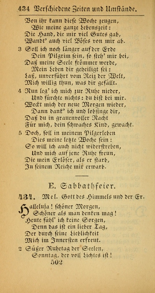 Evangelisches Gesangbuch: oder eine sammlung geistreicher lieder zum gebrauch der Evangelischen Gemeinscaft und aller heilsuchenden seelen  (4th und verb. Aufl.) page 504