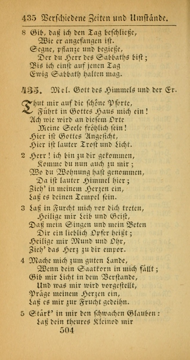 Evangelisches Gesangbuch: oder eine sammlung geistreicher lieder zum gebrauch der Evangelischen Gemeinscaft und aller heilsuchenden seelen  (4th und verb. Aufl.) page 506